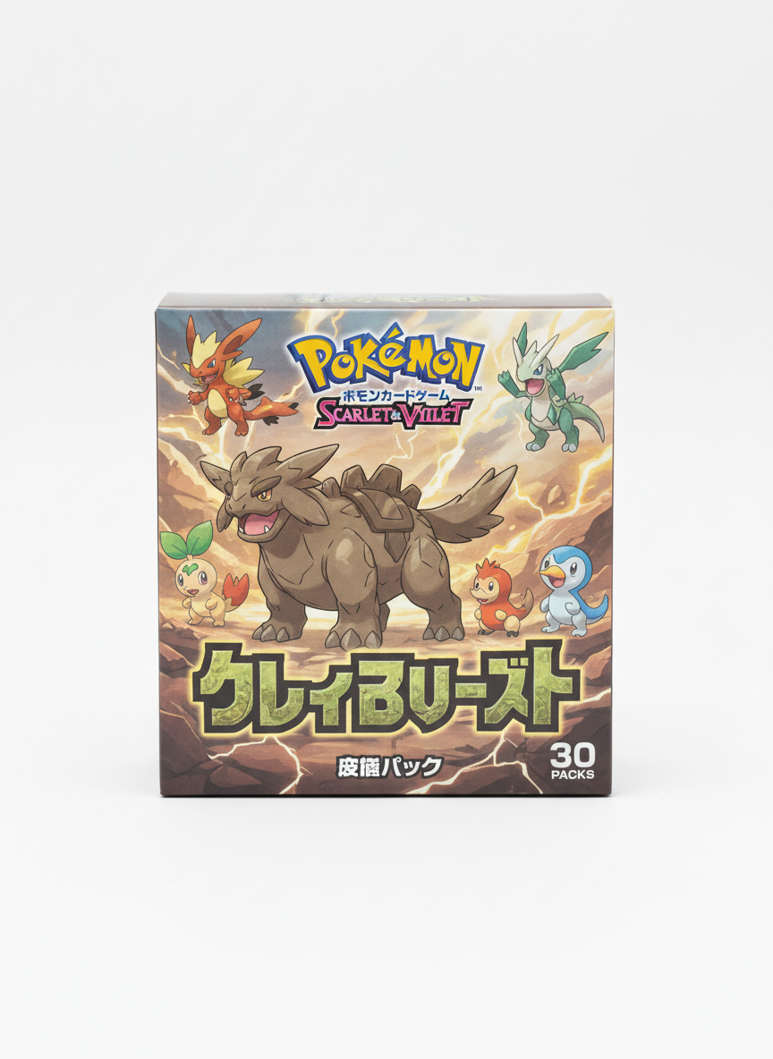 Pokémon Clay Burst 30pcs Booster Box Japanese
