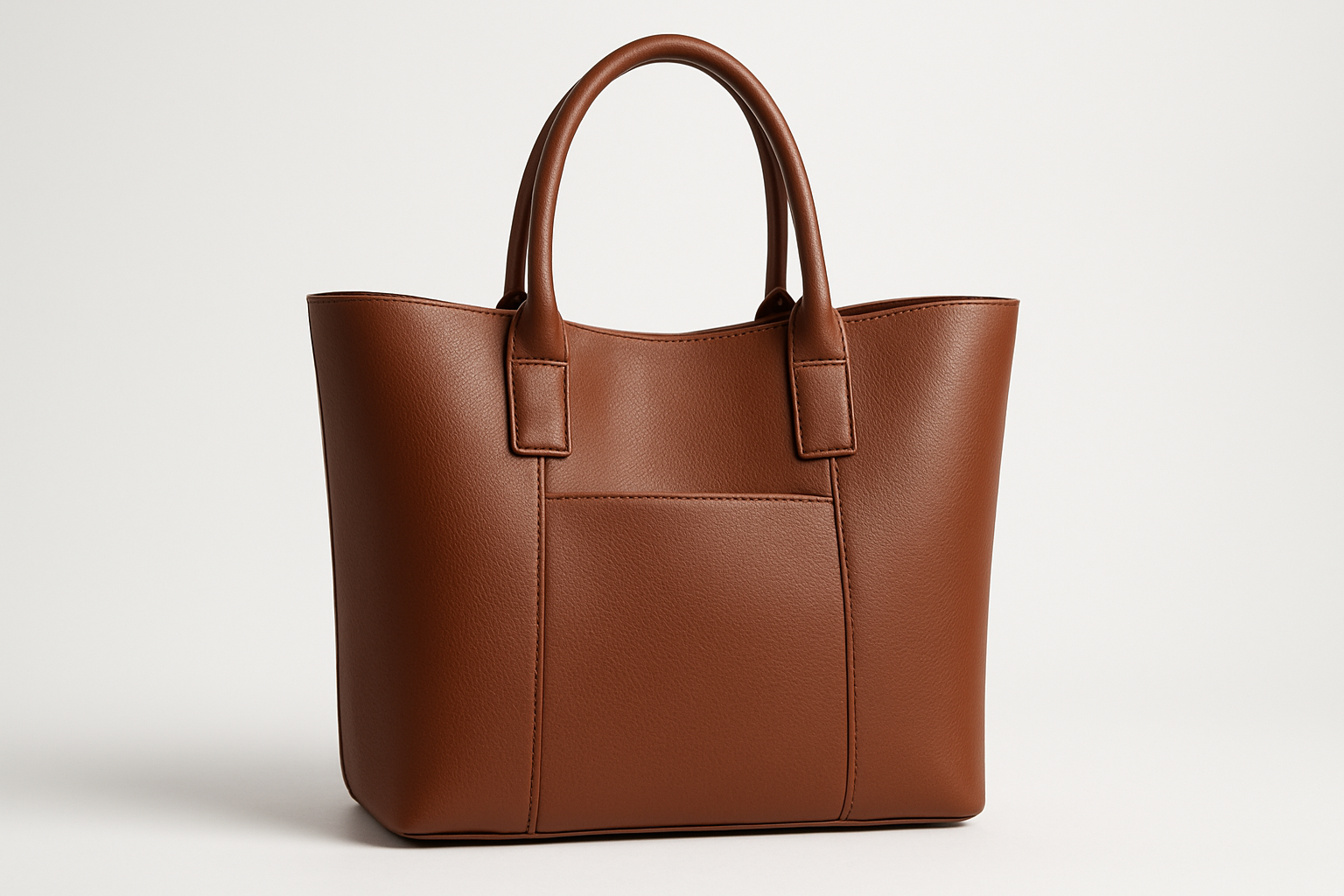 Faux Leather Tote Bag

