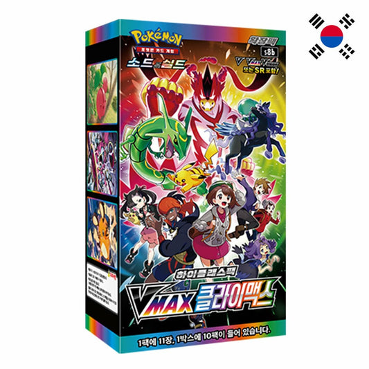 God of Cards: Pokemon VMAX Climax Booster Box Korean Product Picture